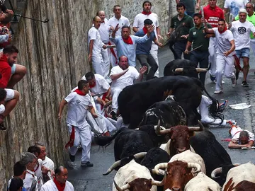 Primer encierro San Fermín 2018 Primer encierro San Fermín 2018