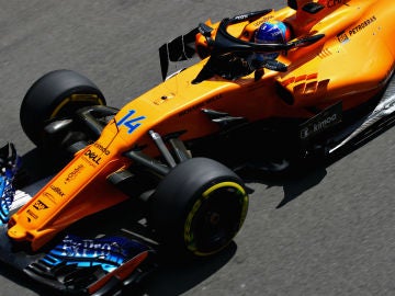 Fernando Alonso, con el McLaren