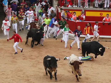 Primer encierro San Fermín 2018 Primer encierro San Fermín 2018