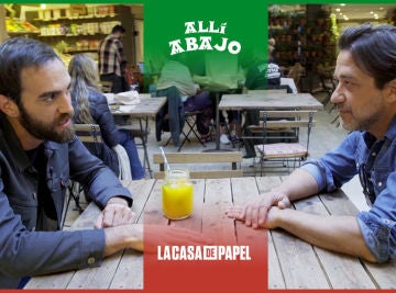 Jon Plazaola y Enrique Arce protagonizan un magistral crossover de 'Allí abajo' y 'La casa de papel'