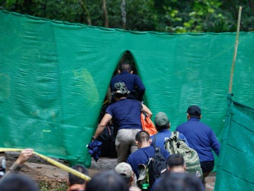 Operaciones de rescate en la cueva de Tailandia