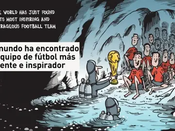 El mundo del fútbol se vuelca con el rescate de los niños de Tailandia El mundo del fútbol se vuelca con el rescate de los niños de Tailandia