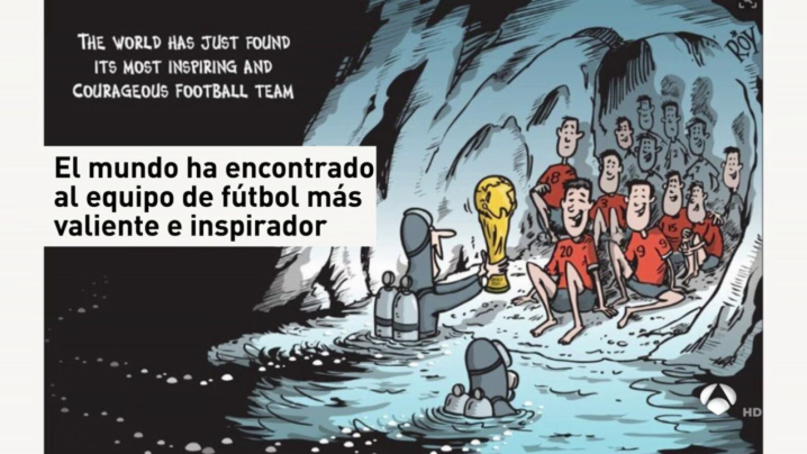 El mundo del fútbol se vuelca con el rescate de los niños de Tailandia