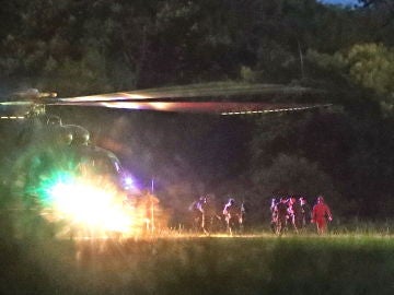 Un helicóptero ha transportado a varios de los niños al hospital