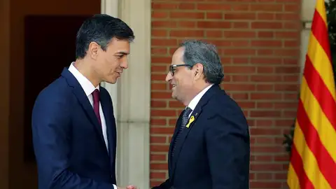 Pedro Sánchez y Quim Torra Pedro Sánchez y Quim Torra