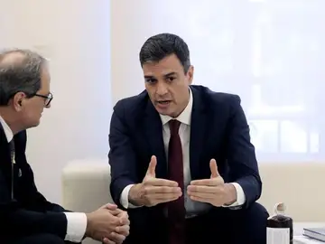Reunión de Pedro Sánchez y Quim Torra Reunión de Pedro Sánchez y Quim Torra
