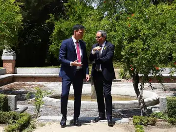 Pedro Sánchez y Quim Torra Pedro Sánchez y Quim Torra