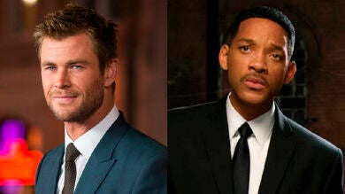 Primeras imágenes del rodaje de la nueva película de 'Men in Black', con Chris Hemsworth trajeado