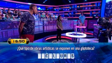 Un concursante de '¡Ahora Caigo!' inventa un nuevo tipo de obra artística