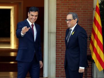 Pedro Sánchez y Quim Torra