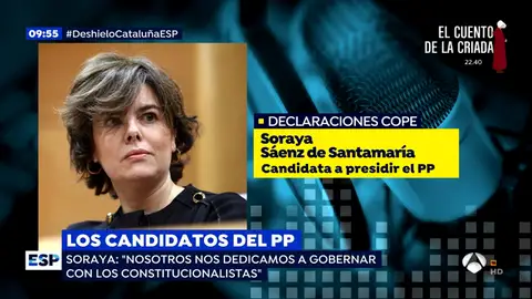 Santamaría: "Sánchez no puede ir regalando España a trocitos por el hecho de que le hayan regalado el sillón de La Moncloa" Santamaría: "Sánchez no puede ir regalando España a trocitos por el hecho de que le hayan regalado el sillón de La Moncloa"