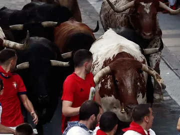 Cuarto encierro de los Sanfermines 2018 Cuarto encierro de los Sanfermines 2018