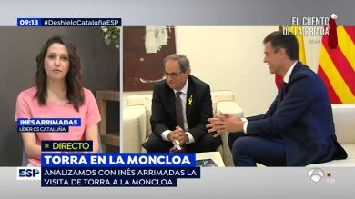 Arrimadas, sobre la reunión de Sánchez con Torra: 