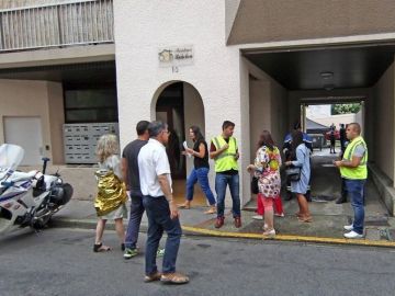 Imagen del edificio de Pau donde se ha producido el incendio