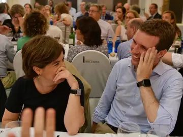 Santamaría y Casado coinciden en Madrid en una cena con diputados del Grupo Popular Santamaría y Casado coinciden en Madrid en una cena con diputados del Grupo Popular