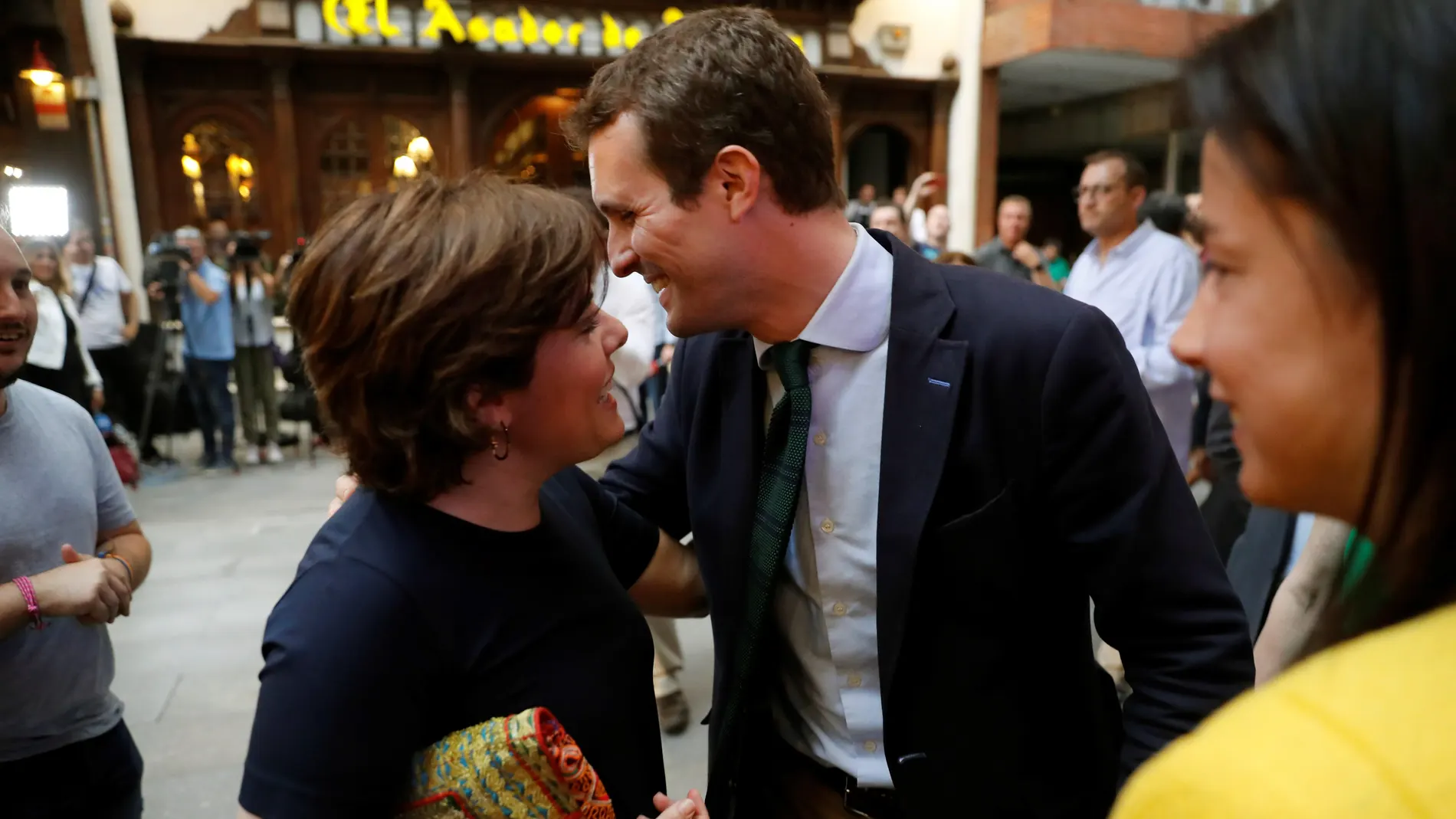 Los candidatos a la Presidencia del PP Pablo Casado y Soraya Sáenz de Santamaría Los candidatos a la Presidencia del PP Pablo Casado y Soraya Sáenz de Santamaría
