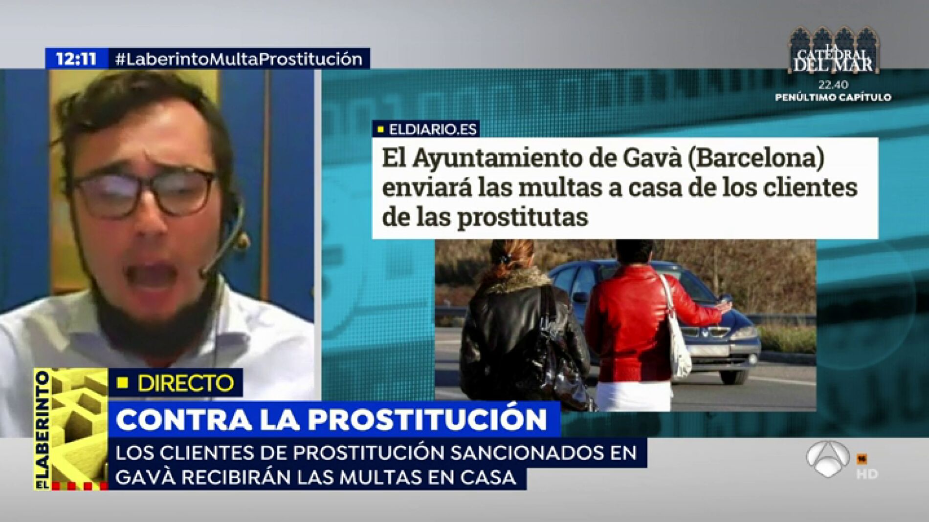 El militante 'putero' de de Podemos, a Pablo Iglesias:"&iquest;Quiere usted hablar con las putas o va a ignorarlas?"