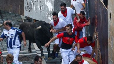 Vídeo completo del quinto encierro de los Sanfermines 2018: Los toros de Núñez del Cuvillo protagonizan una carrera limpia y vistosa, pero con muchas caídas