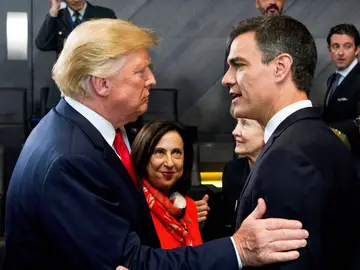 Donald Trump y Pedro Sánchez, en una imagen de archivo. Donald Trump y Pedro Sánchez, en una imagen de archivo.