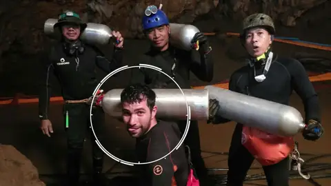 El buceador español cuenta cómo participó en el rescate de Tailandia El buceador español cuenta cómo participó en el rescate de Tailandia