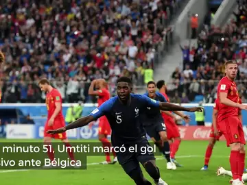 Así fue el decisivo gol de Umtiti que metió a Francia en la final del Mundial Así fue el decisivo gol de Umtiti que metió a Francia en la final del Mundial