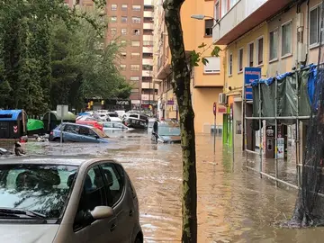 Tromba de agua en Zaragoza Tromba de agua en Zaragoza