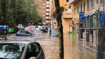 Tromba de agua en Zaragoza