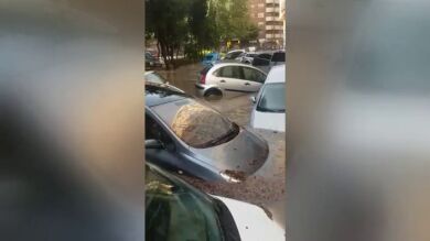 Impresionantes destrozos en Zaragoza tras una tormenta torrencial
