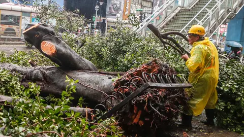 Consecuencias del tifón 'María' en China Consecuencias del tifón 'María' en China