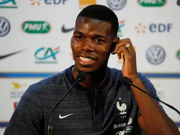 Pogba en rueda de prensa Pogba en rueda de prensa