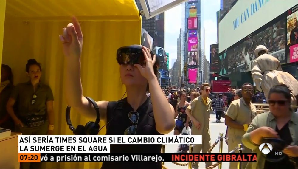  Así se verá la plaza de Times Square si el cambio climático la sumerge en el mar