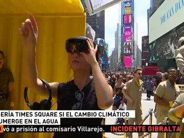 Así se verá la plaza de Times Square si el cambio climático la sumerge en el mar Así se verá la plaza de Times Square si el cambio climático la sumerge en el mar