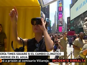 Así se verá la plaza de Times Square si el cambio climático la sumerge en el mar Así se verá la plaza de Times Square si el cambio climático la sumerge en el mar