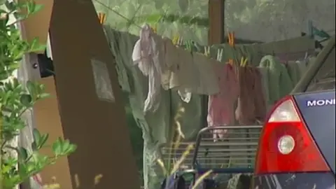 La casa en la que vivía la menor La casa en la que vivía la menor