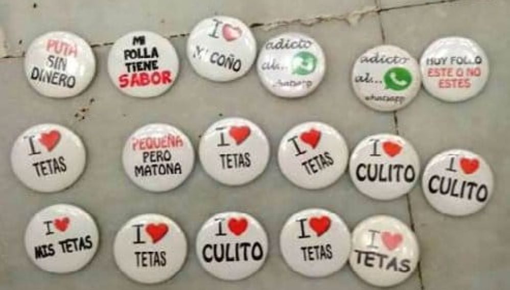 Algunas de las chapas conficadas.