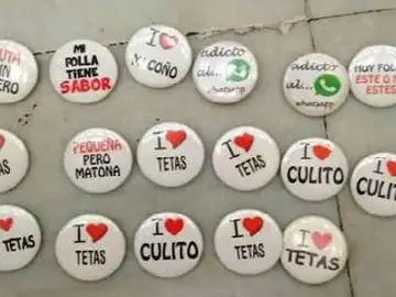 Algunas de las chapas conficadas. Algunas de las chapas conficadas.