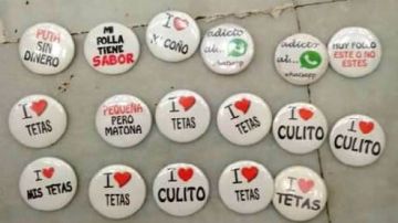 Algunas de las chapas conficadas. Algunas de las chapas conficadas.