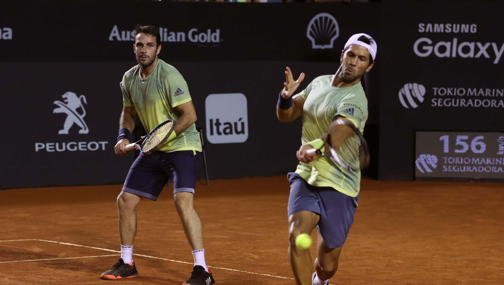 Marrero y Verdasco, durante un partido