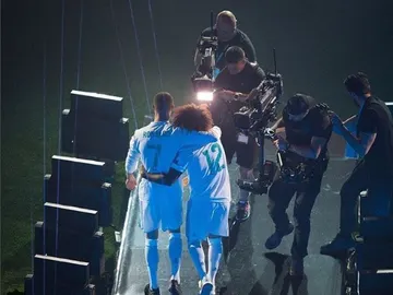 Marcelo y Cristiano, juntos en el Bernabéu Marcelo y Cristiano, juntos en el Bernabéu