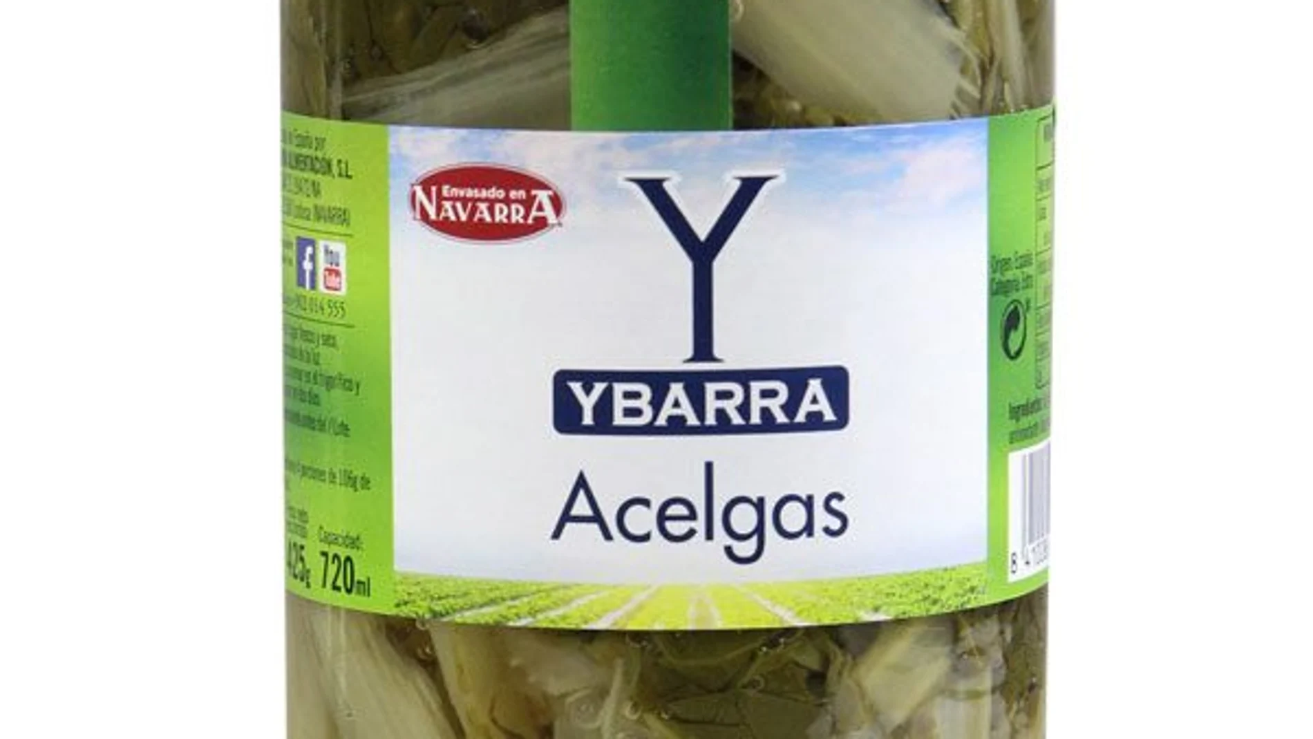 Acelgas en conserva de la marca Ybarra Acelgas en conserva de la marca Ybarra