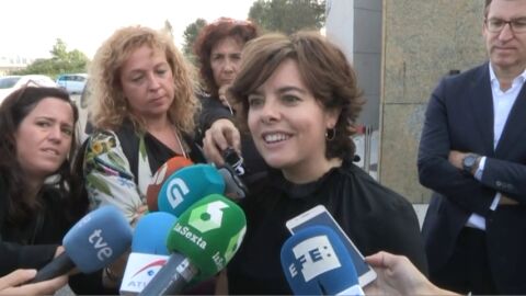 Casado y Sáenz de Santamaría dejan de lado la campaña para rendir homenaje a Fernández Albor