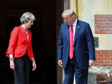 Theresa May y Donald Trump