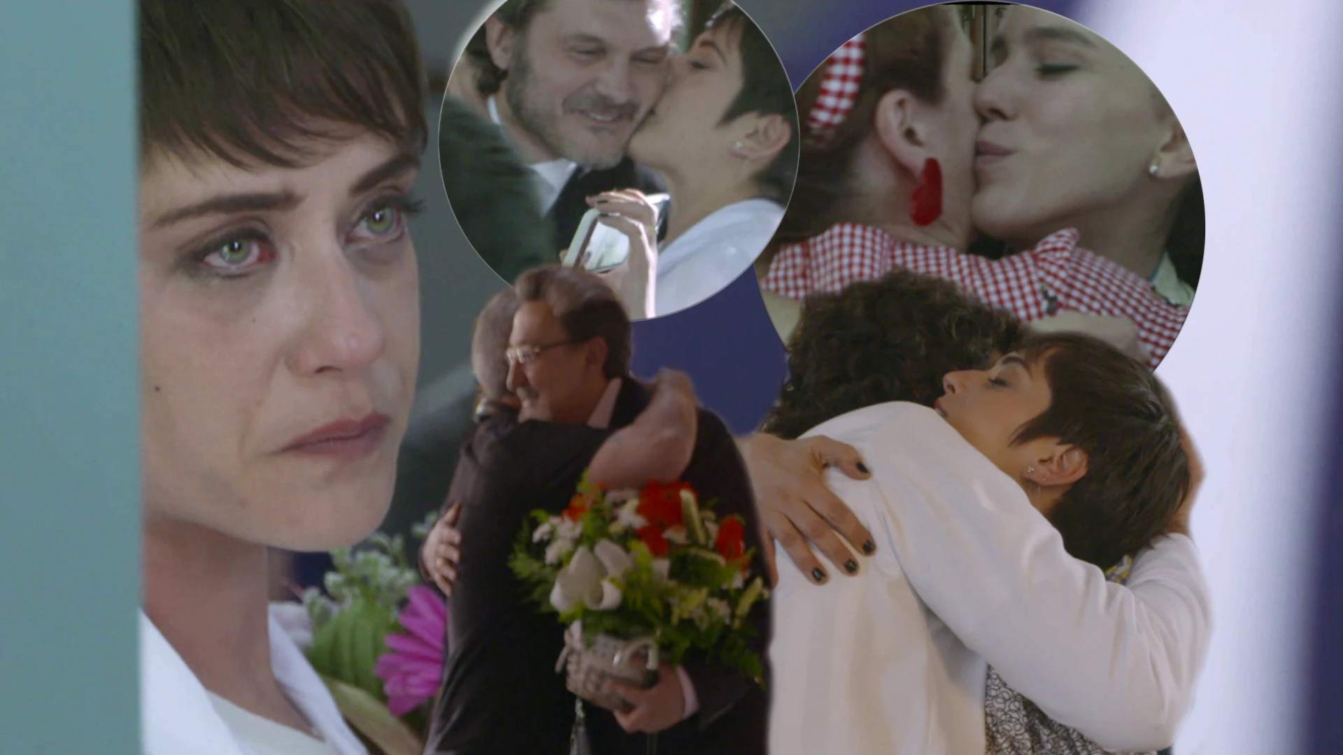 Las lágrimas de emoción de los protagonistas de ‘Allí abajo’ en el rodaje del final de la cuarta temporada Las lágrimas de emoción de los protagonistas de ‘Allí abajo’ en el rodaje del final de la cuarta temporada