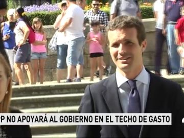 Casado avanza que el PP no apoyará el techo de gasto propuesto por el Gobierno de Sánchez