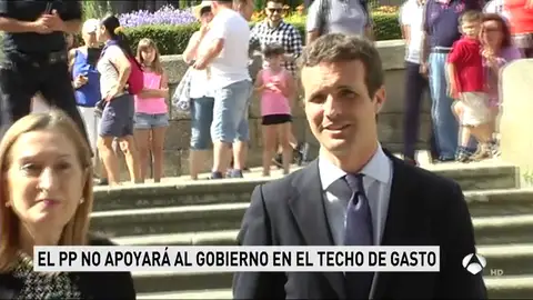 Casado avanza que el PP no apoyará el techo de gasto propuesto por el Gobierno de Sánchez Casado avanza que el PP no apoyará el techo de gasto propuesto por el Gobierno de Sánchez
