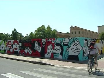 El ayuntamiento de Valencia permite un mural en solidaridad con los agresores de los guardias civiles en Alsasua