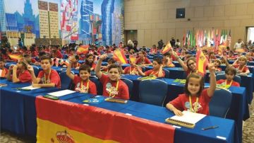 Niños españoles en el campeonato del mundo de cálculo mental en Rusia