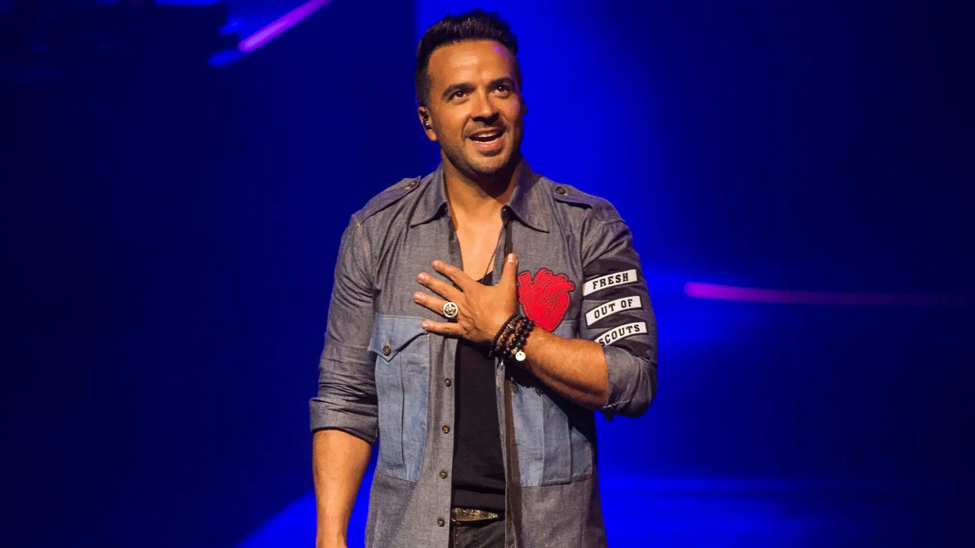 El cantante puertorriqueño Luis Fonsi durante su actuación en el Gran Teatre del Liceu de Barcelona.