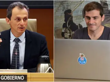 Pedro Duque e Iker Casillas Pedro Duque e Iker Casillas