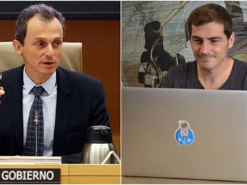Pedro Duque e Iker Casillas Pedro Duque e Iker Casillas